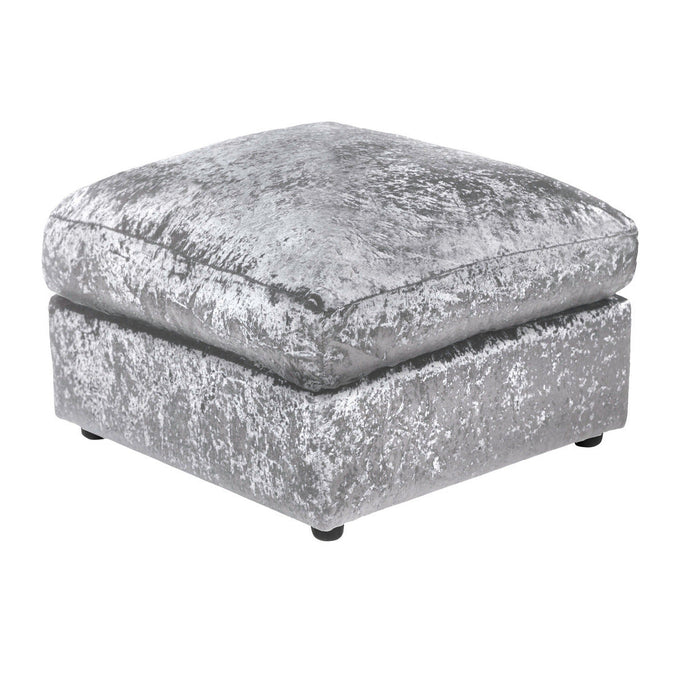 Crushed Velvet 4 Seater Corner Sofa- Right Hand Corner