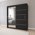Lyon Mirrored Sliding Door Wardrobe -150 cm